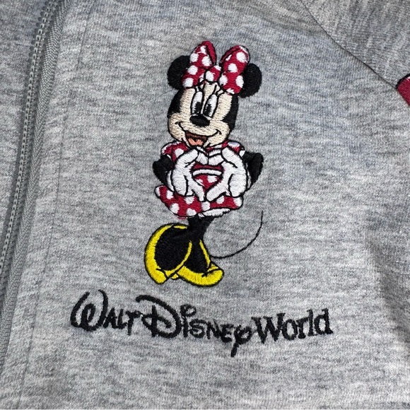 Toddler Disney Park Minnie Mouse "Its All About The Bows" Zipper Sweatshirt 3T - Picture 5 of 9